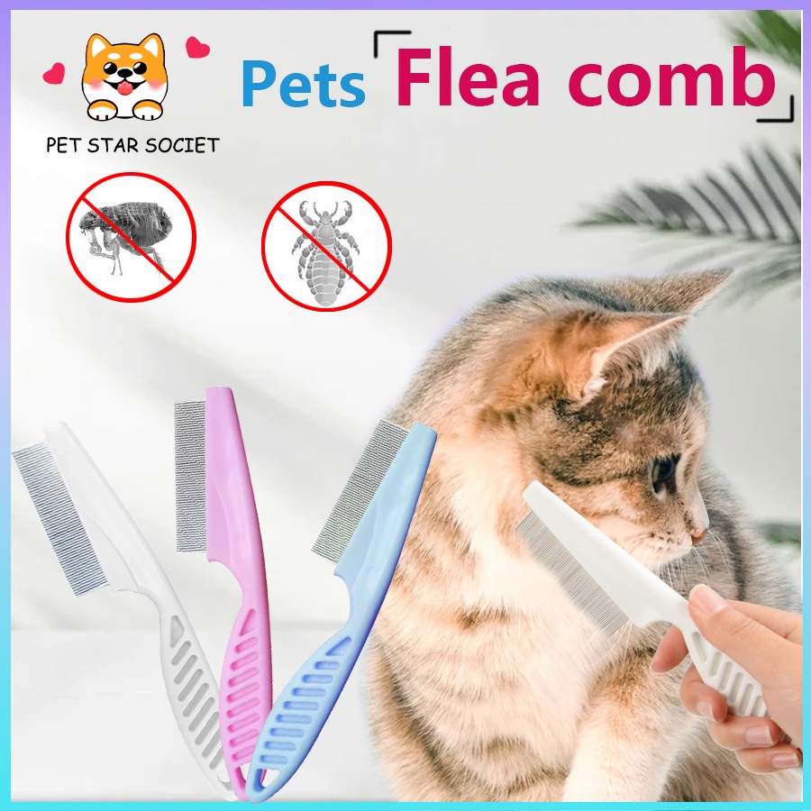 Sisir Kutu Panjang Jarum Halus Untuk Anjing Dan Kucing Pets Flea Comb