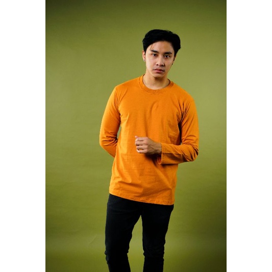 MANLY ORENJI LENGAN PANJANG PREMIUM COMBED 30S