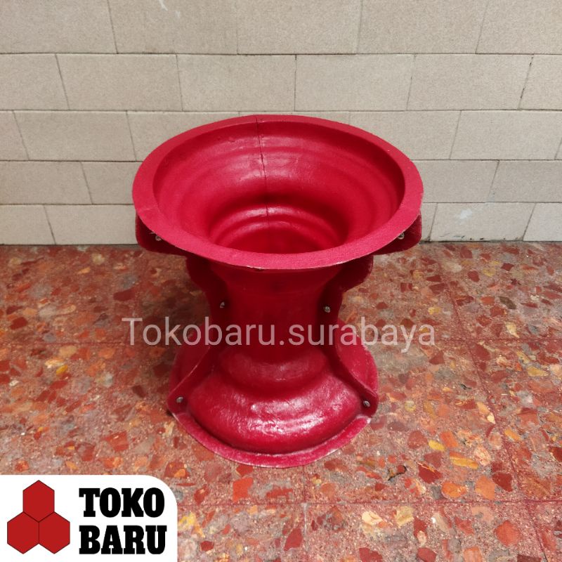 Cetakan Dudukan / Pilar Pot Bulat Fiberglass Diameter 29,5 Tinggi 38Cm