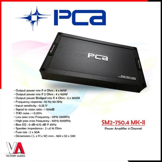 Paket Audio Mobil Full Set Pca Power 4 Channel Sub 12 Inch Split 2-Way