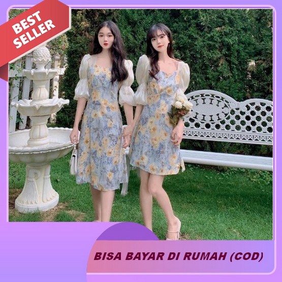 Jkfashion - Rec Ootd Dress Pesta Wanita Muslim / Aimel Fishtail Maxi Dress / Maxi Dress Motif Korean