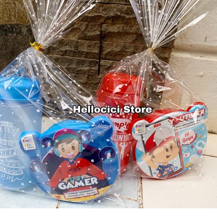 

6.6 FLASH SALE PARCEL LUNCH BOX PANDA BIGGY + MY BOTTLE BIGGY KEMASAN ULANG TAHUN