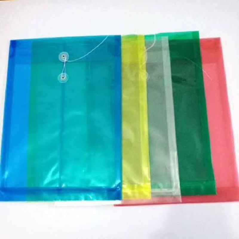 

(12 pcs) map plastik tali folio