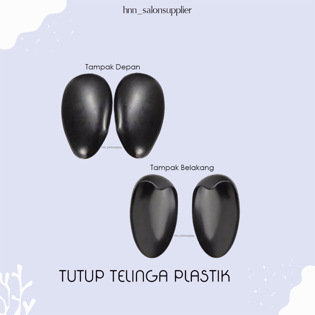 Tutup Telinga Silicon Karet Salon Semir Keriting Cat Rambut