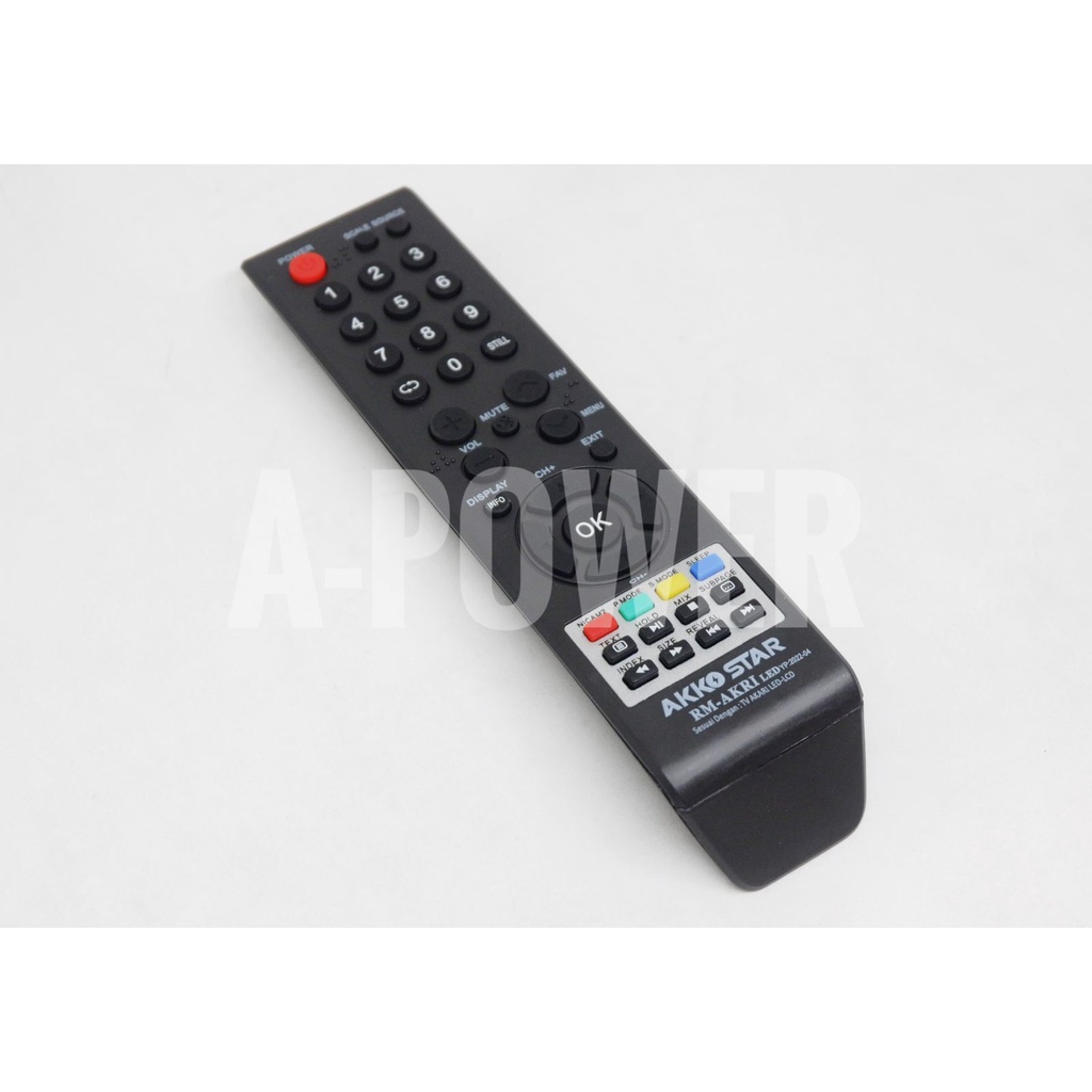 Remote TV LED/LCD Akari (langsung pakai)