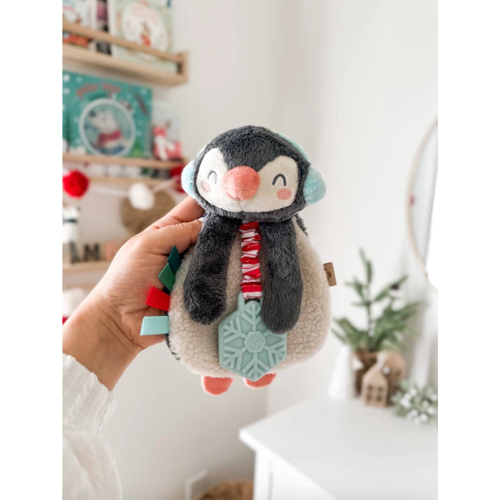 Itzy Ritzy LOVEY Plush And Silicone Teether Christmas Toy Mainan Boneka Bunny Koala Sloth Soft Lucu Gigitan Bayi Soother Gums