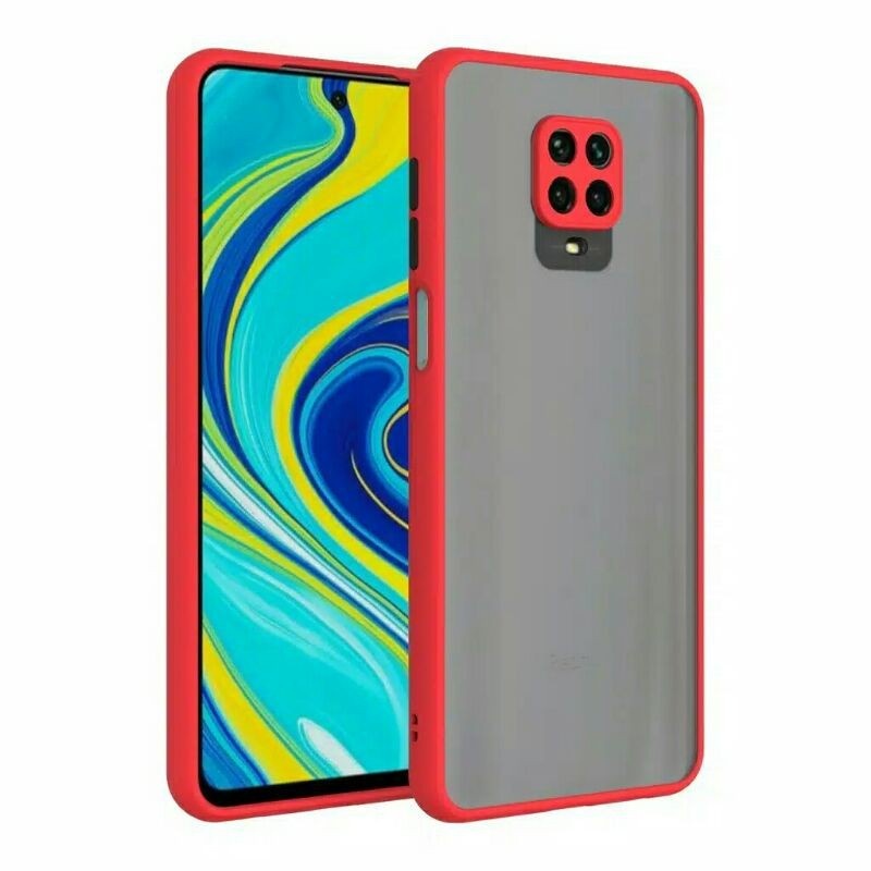 Xiaomi Redmi Note 9 / Note 9 Pro Case Dove Matte Transparan Fuze Macaron Softcase - Hitam, Redmi Note 9