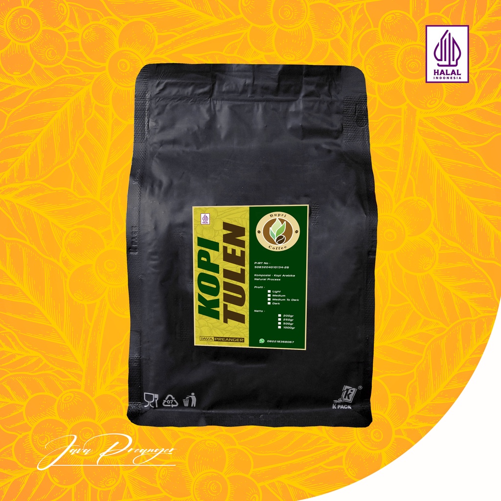 

Kopi Tulen Kopi Bubuk Arabika Natural Kopi Asli Kopi Alami 500gr
