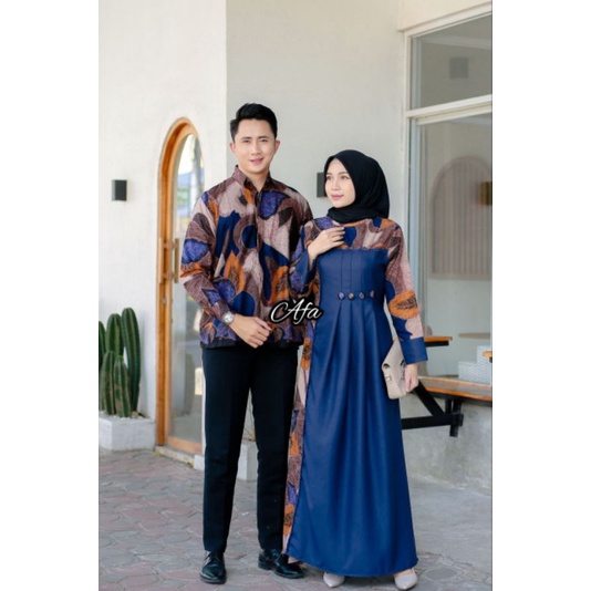 BAJU MUSLIM BATIK COUPLE / GAMIS COUPLE / GAMIS BATIK COUPLE