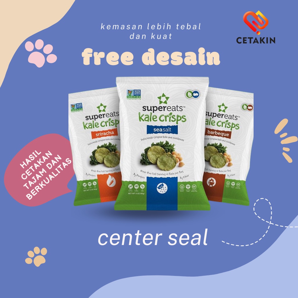 

cetak kemasan center seal sachet UMKM Murah