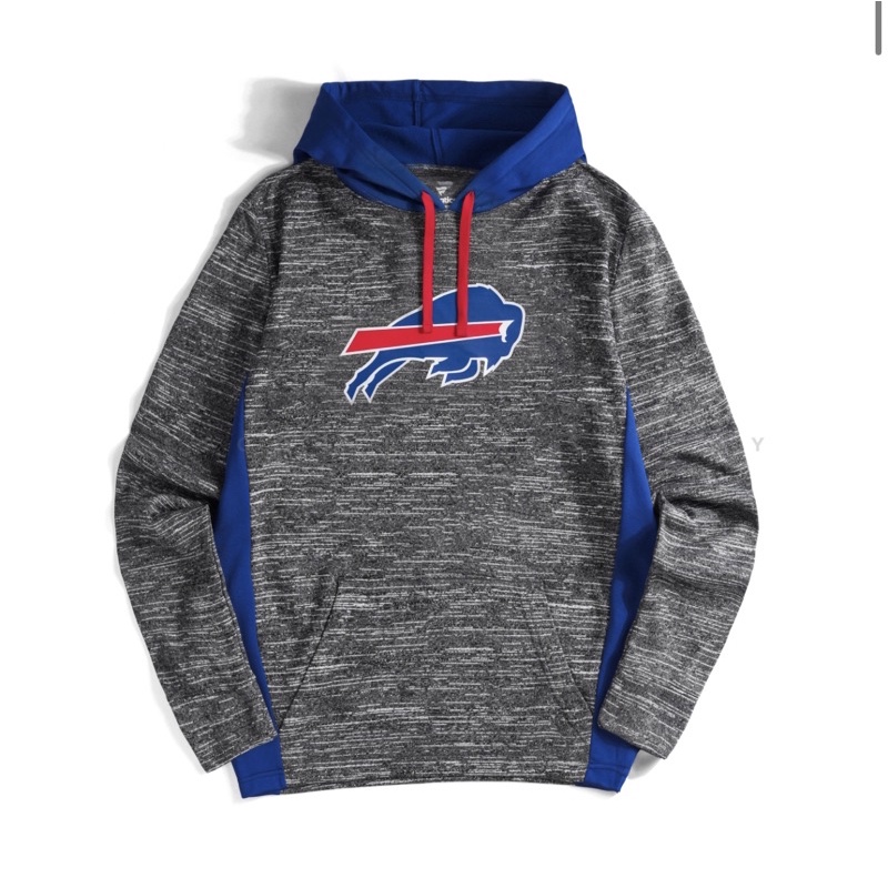 FNTCS - NFL Instant Replay Colorblocked Slub Pullover Hoodie Buffalo Bills