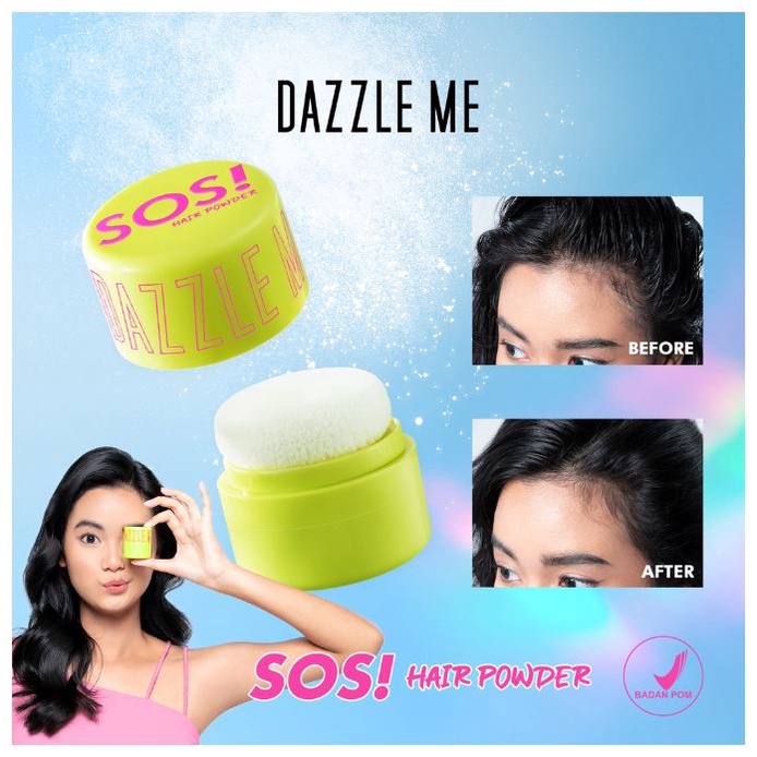 DAZZLE ME SOS Hair Powder | dry shampoo rambut lepek