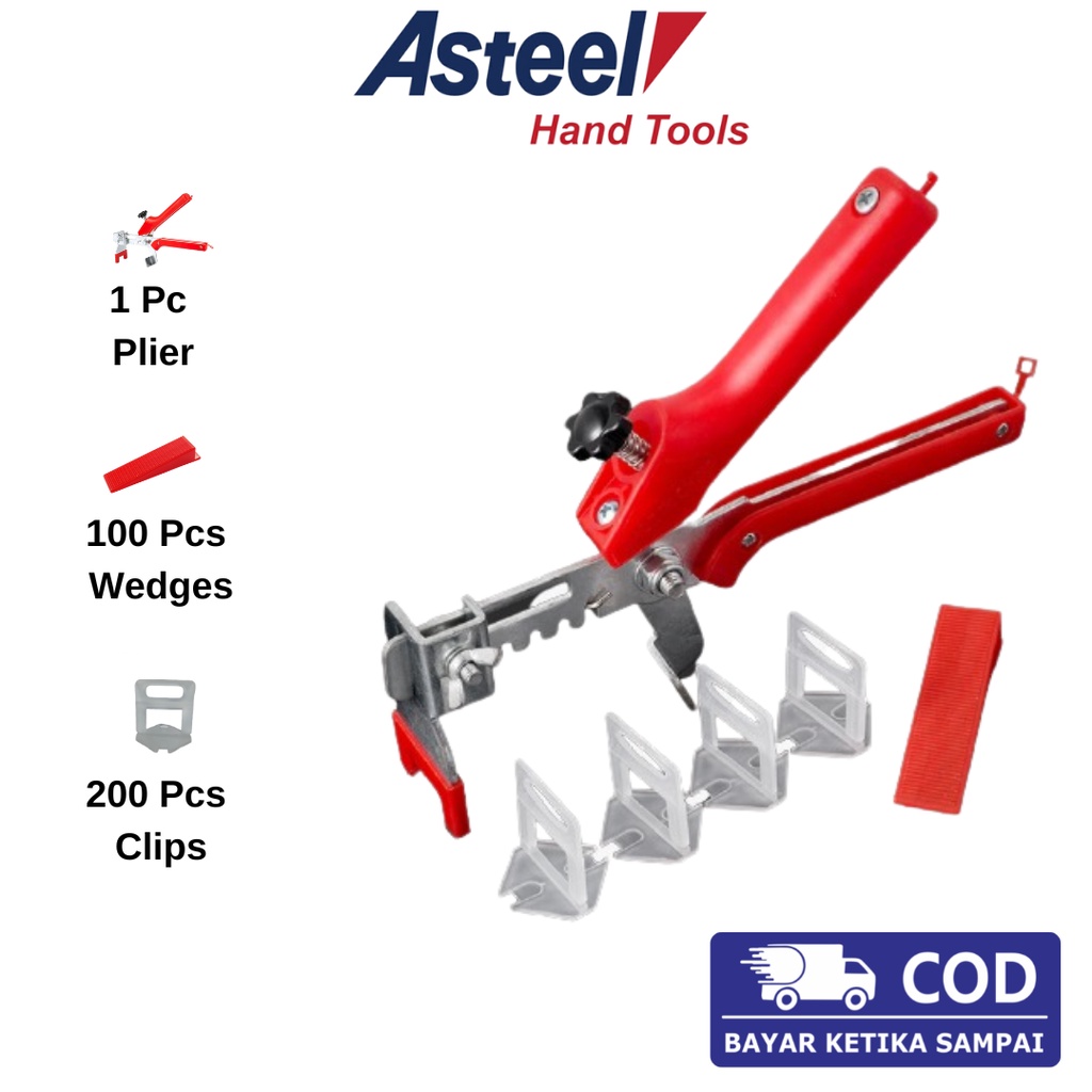 ASTEEL Paket Alat Perata Pasang Keramik Lantai Tile Spacer Leveling System