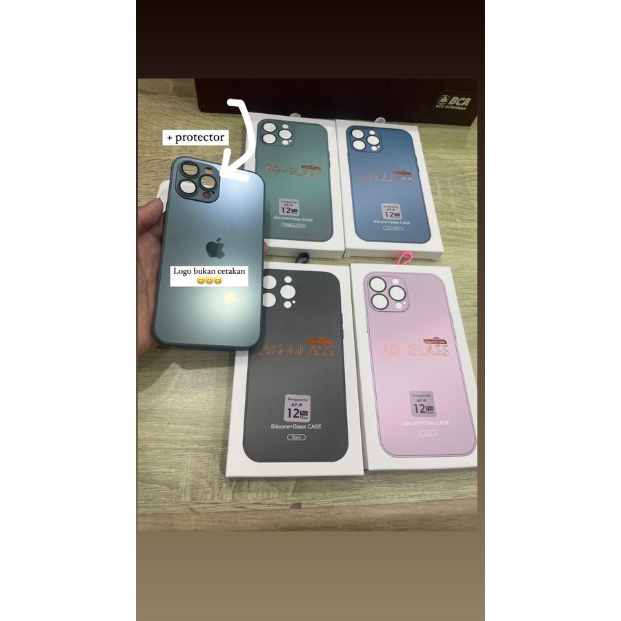 Casing iPhone 11 Pro 5.8 2019 | 11 6.1 2019 | 11 Pro Max 6.5 2019 | 12 6.1 | 12 Pro 6.1 | 12 Pro Max 6.7 | 13 6.1 | 13 Pro 6.1 | 13 Pro Max 6.7 | 14 6.1 | 14 Pro 6.1 | 14 Plus/ Max 6.7 CASE AG-GLASS PROSTEEL LENS SHIELD