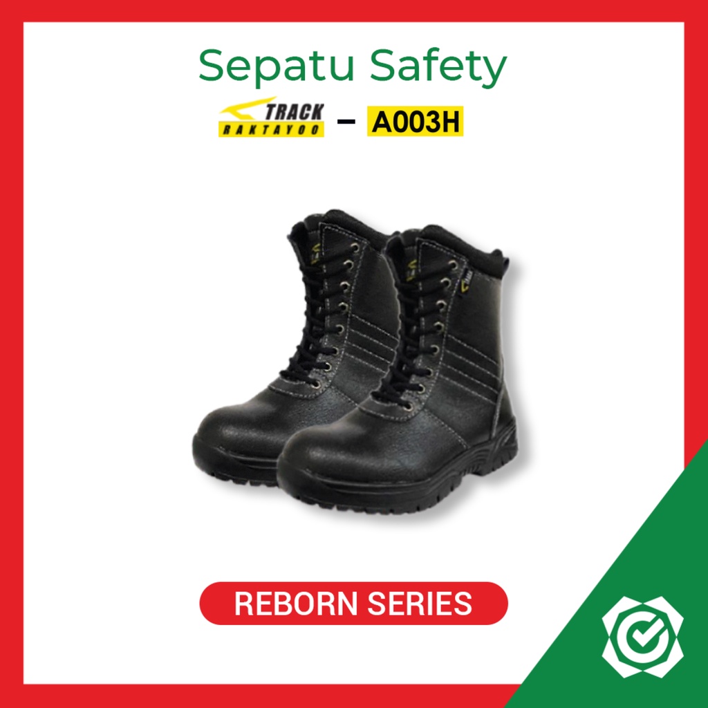 Sepatu Safety Kerja Boot Tali Track Raktayoo A003H