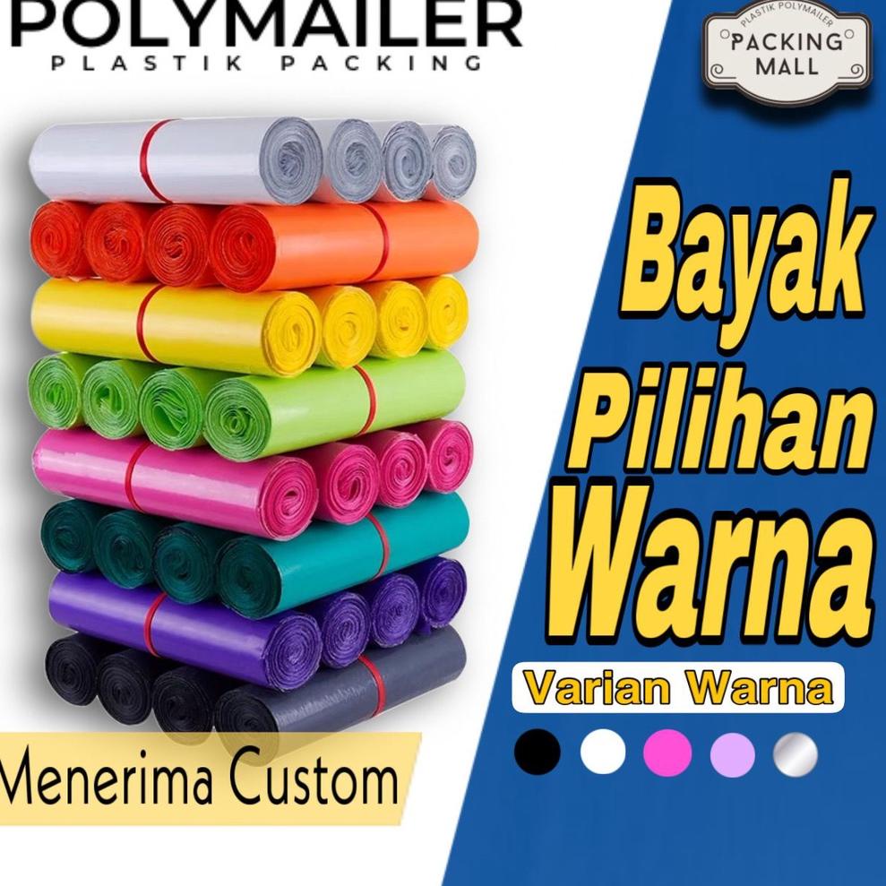 

[PRODUK MJHA9] Plastik Packing HITAM ECONOMY 25x35 CM / Polymailer isi 100 pcs FNN