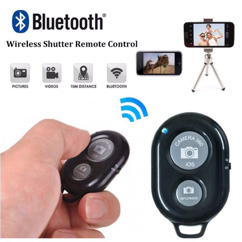 Tomsis Bluetooh Remote Shutter Selfie/ Remote Bluetooh Andorid /   Remote Shutter Kamera Android / T