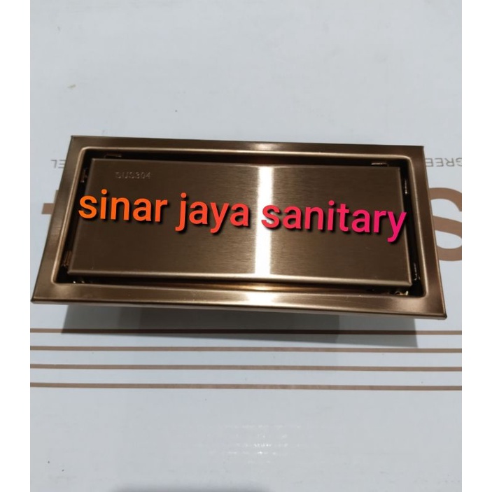 Smart floor drain Rose gold 20cm stainless Sus 304 / Floor drain rose gold