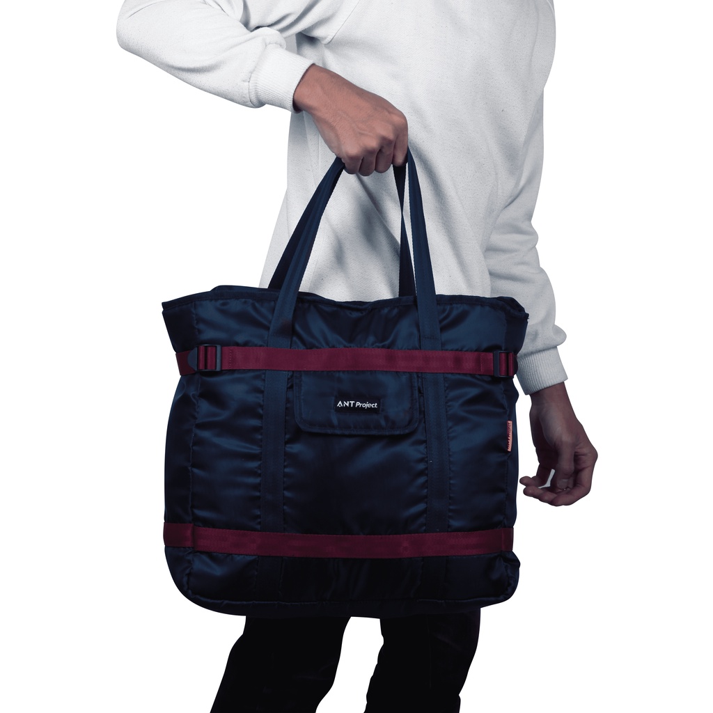 ANT PROJECT - Tote Bag FANCY Navy Blue - Tas Jingjing