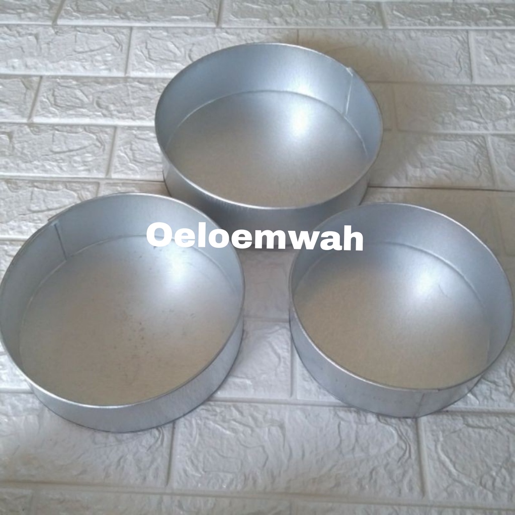 Cetakan loyang kue bolu panggang baking pan bulat anti lengket tebal 18cm 20 cm 22cm