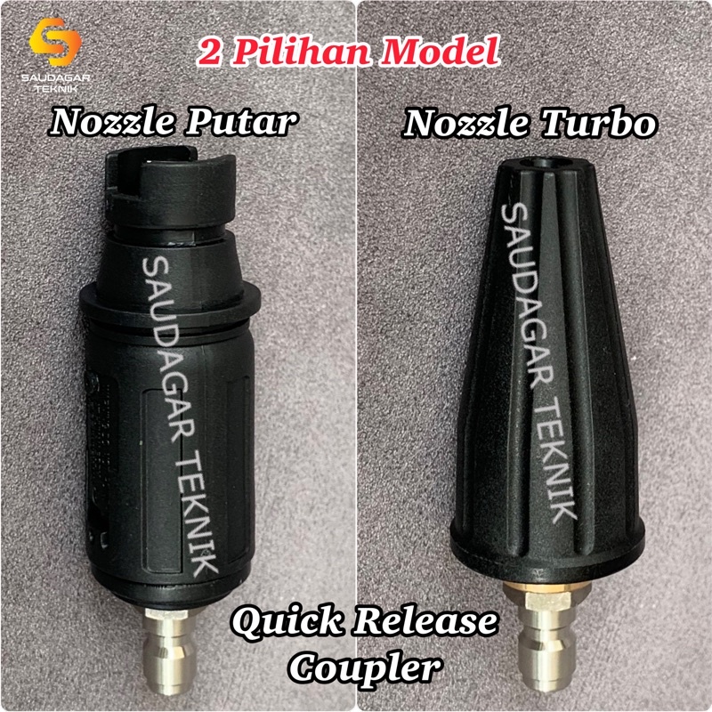 Nozzle Putar Turbo Nozzle Spray QUICK RELEASE Adjustable Nozzle Spray Turbo Jet Cleaner High Pressure