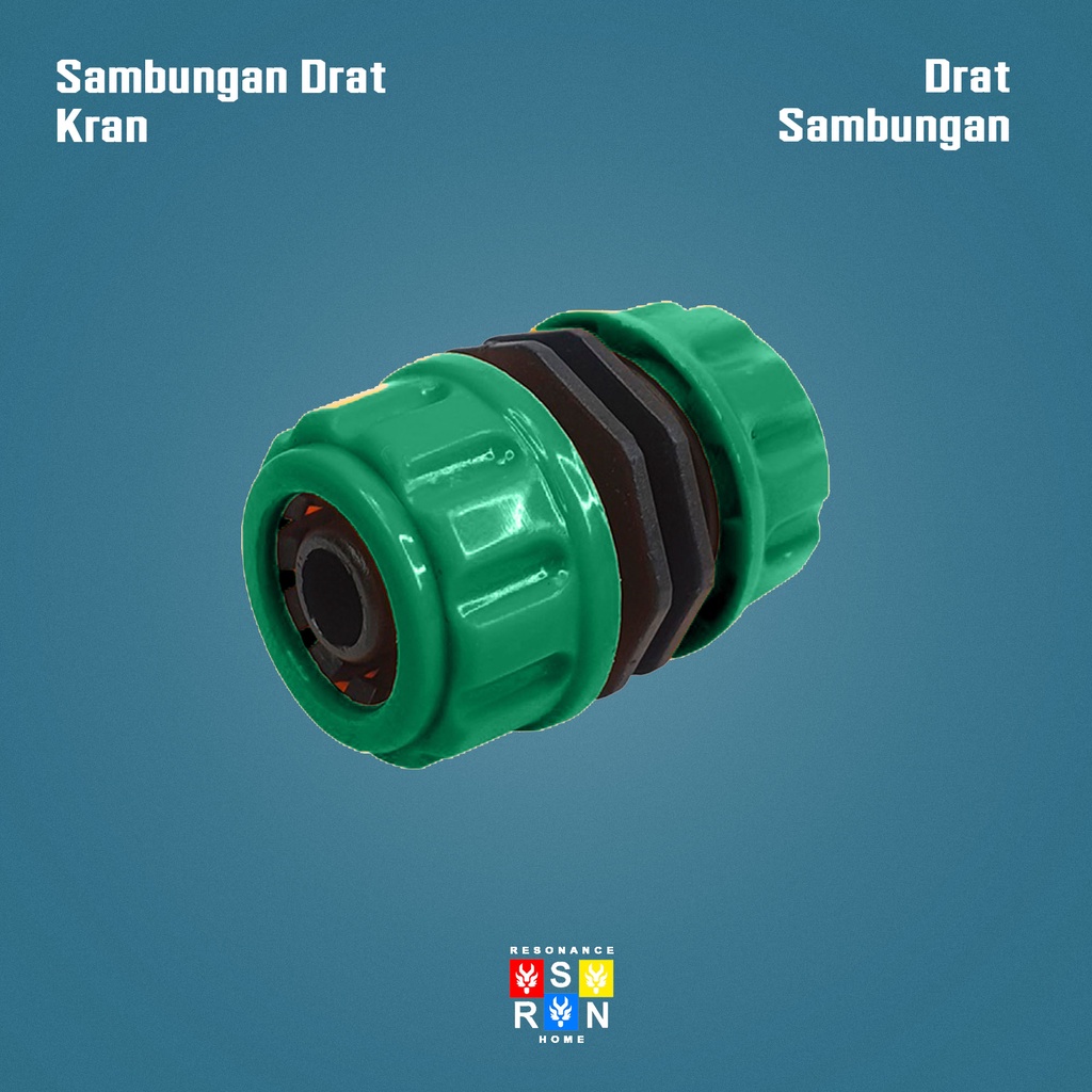 Drat Sambungan Selang Air 1/2 - 3/4 / Hose Connector Resonance Home