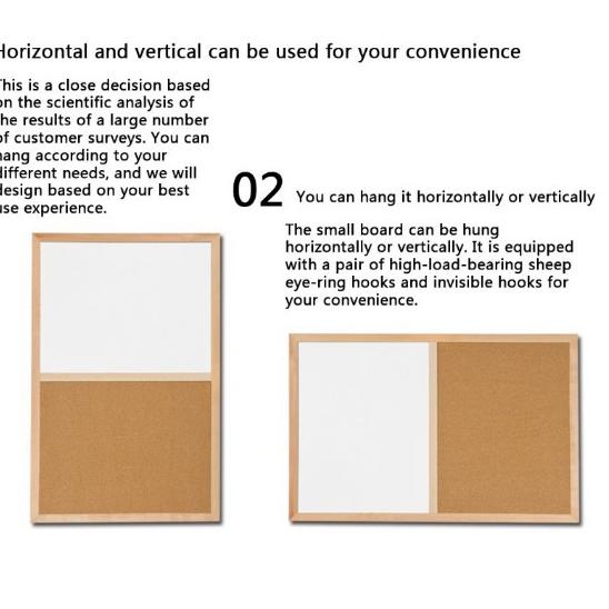 

[U-E7E ♥☞] Message board Background Boardsend sticker cork message board Decorative Board With Frame Cork Board-banyak diminati