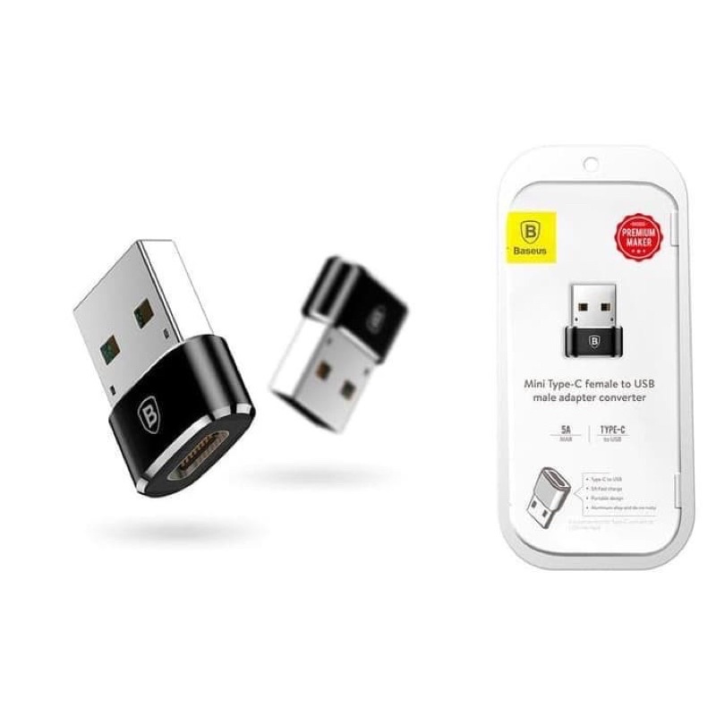 smoll Baseus OTG USB To Type C Female to USB  Male Adapter Converter Connector OTG Baseus OTG Type C To USB Baseus