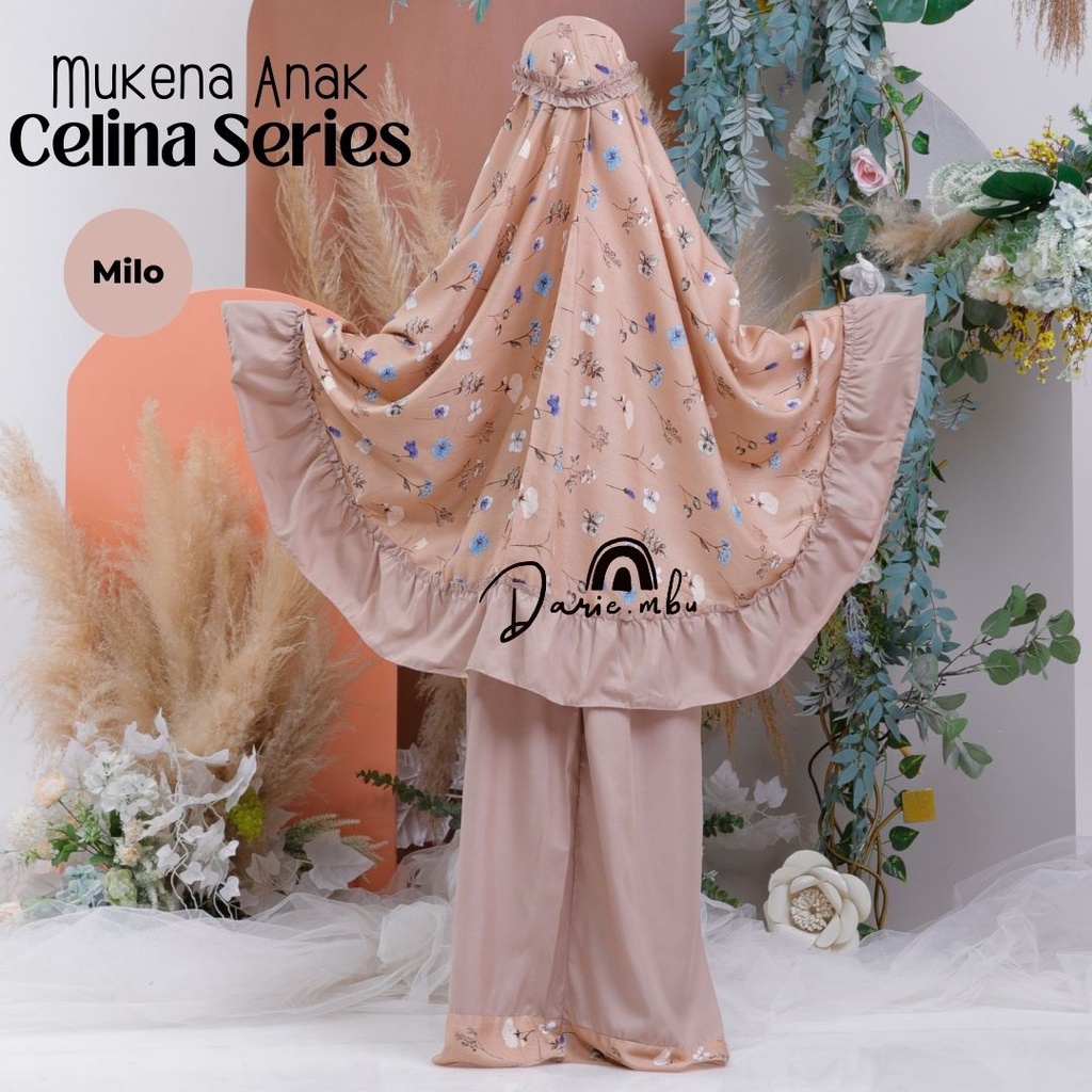 Mukena Anak Katun Rayon dan Mikro Kombinasi Celina Series