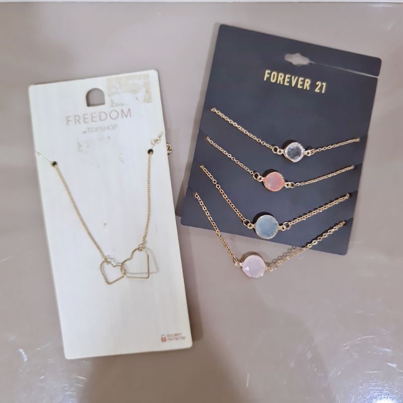 Gelang Forever 21 kalung Topshop necklace branded Bracelet aksesoris