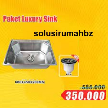 BCP DALAM TEBAL 600 X 450X 200 MM AVOOR 1LB BAK CUCI PIRING 1 LUBANG 1lubang segi enam segienam zinc stainless steel bak cuci SINK 20CM 20 CM 200MM KEDALAMAN TINGGI