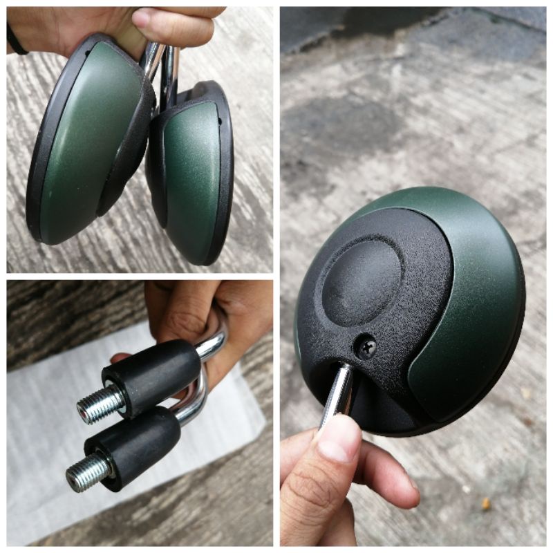 Kaca spion scoopy 2021 k2f hijau doff dop original