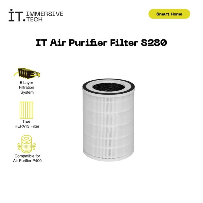 IT Smart Air Purifier S280&amp;Filter - Penyaring/Pembersih Udara - Garansi Resmi