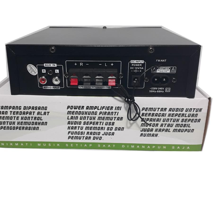 Paling Laris FLECO F-232BT Amplifier Bluetooth Stereo Karaoke