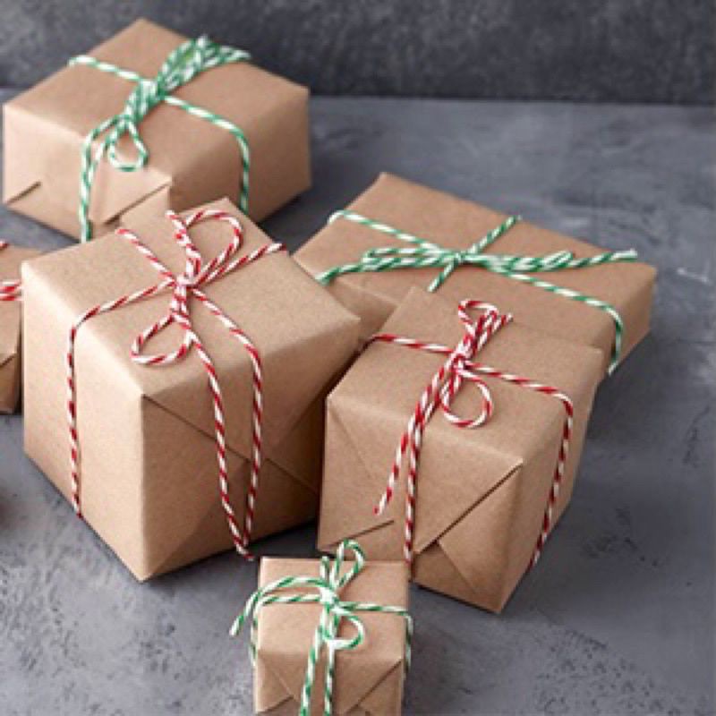Tali Katun Bakers Twine Tag Hamper Natal Merah Putih Per 10 Meter Christmas Assesories