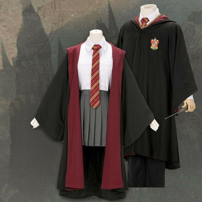 Jual Kostum Harry Potter Gryffindor Costume Wizard Hogwarts Penyihir Halloween Dewasa Shopee