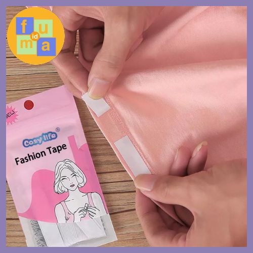 36pcs Perekat Pakaian Transparan Fashion Tape Safety Lem Serbaguna / Perekat serbaguna / double tape baju pakaian