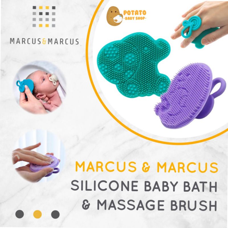 Marcus &amp; Marcus Silicone Baby Bath &amp; Massage Brush