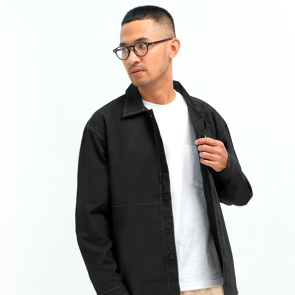 ORCA - Ox Panelled Shirt, Black