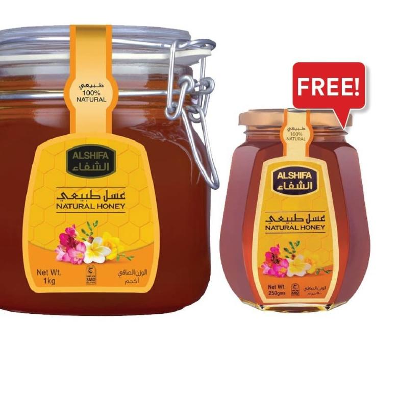 

BAYAR DITEMPAT✔️Al Shifa Natural Honey 1kg free 250gr|KD9