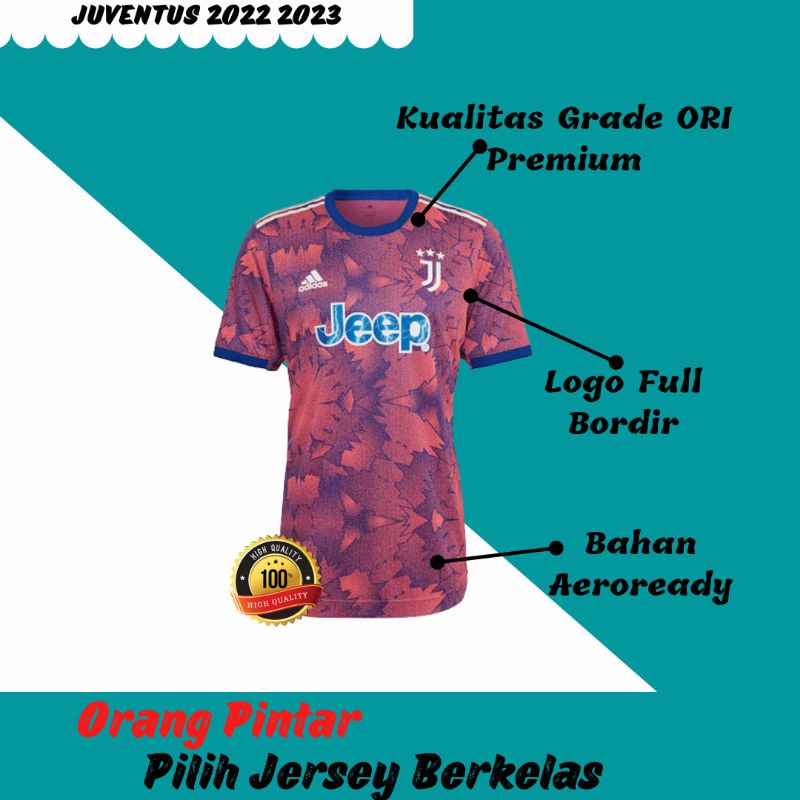 Jersey Bola Juventuss 3RD 2022 2023 Grade Ori Import Baju Sepak Bola Pria