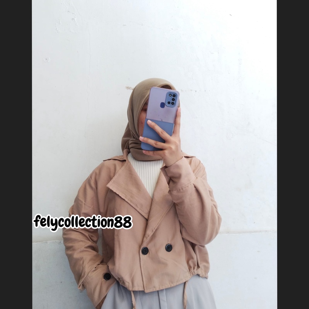 ADARA Blazer Crop // Outer Blazer Wanita Casual