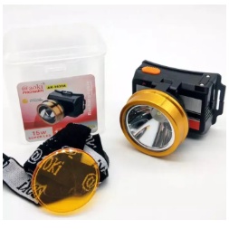 AOKI Senter kepala 15w 2 Lensa Baterai Lithium AK-3631A