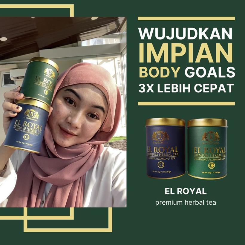 

Grosir✦➼ QQMCT El royal Premium Tea /Teh Pelangsing siang & malam (1 paket) - El Royal 088 ✶Terkini