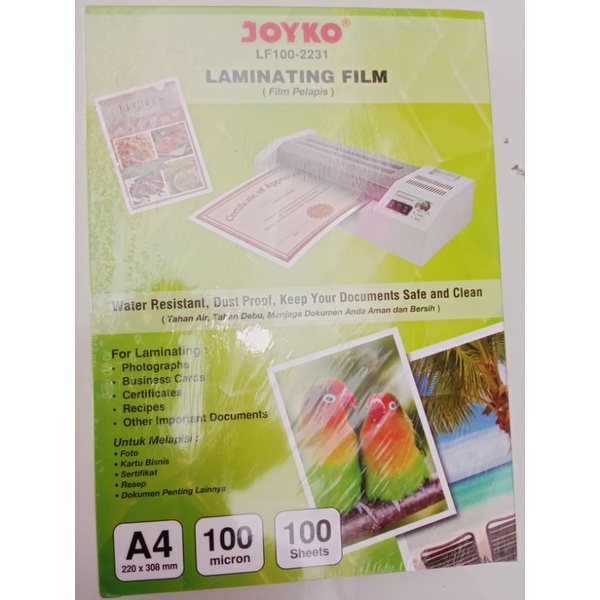 

Plastik Laminating A4 Berkualitas Joyco