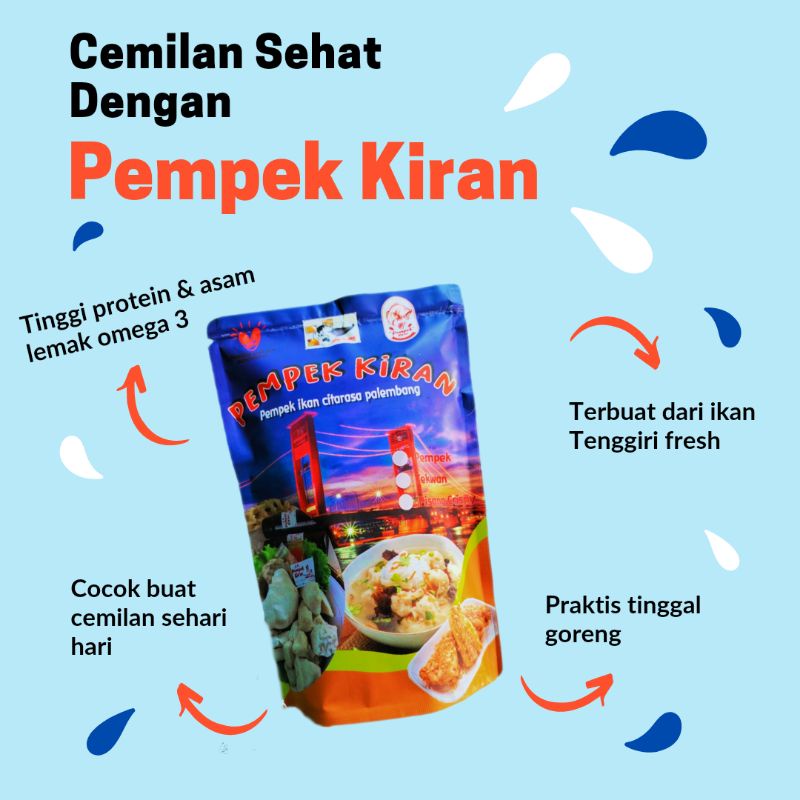 

( GRATIS ONGKIR ) pempek lenjer besar 4 pcs. pempek Kiran pempek asli Palembang, pempek enak murah