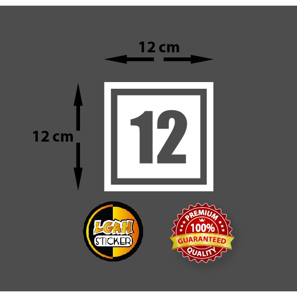 

STIKER ANGKA BOLONG DLM KOTAK UK 12 CM BAHAN REVLEKTIVE