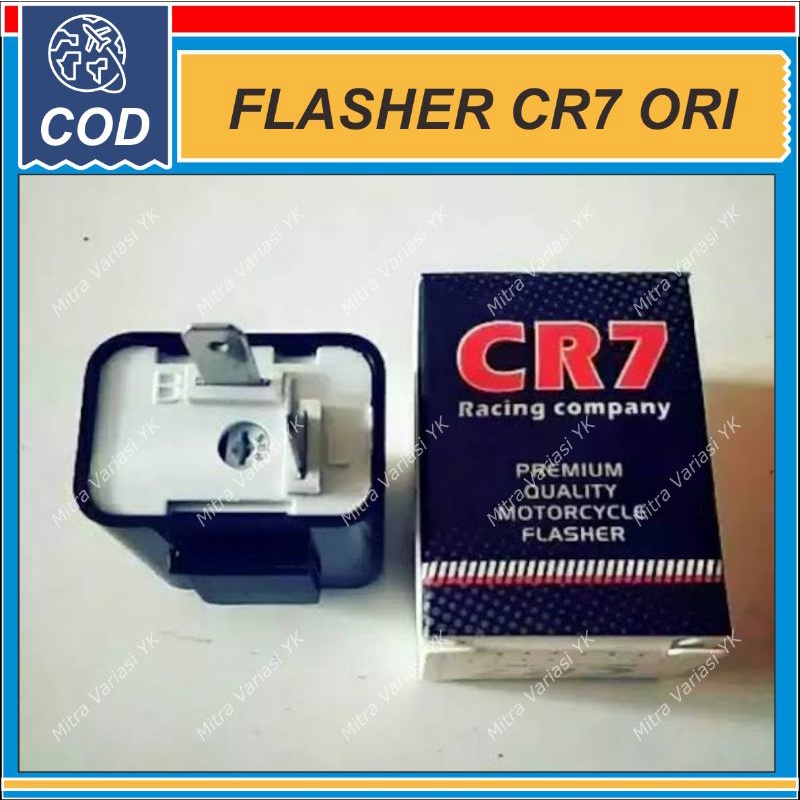 FLASHER SEN CR7 KEDIP CEPAT BISA DI SETEL ORIGINAL (ALAT PENGATUR KEDIP SEIN ATAU LAMPU LAIN) Supra,