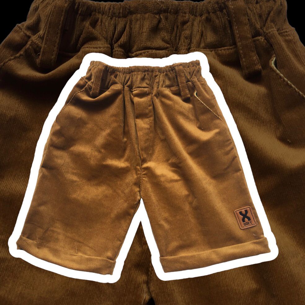 CELANA CHINOS PENDEK ANAK KATUN TWILL USIA 1-6 TAHUN