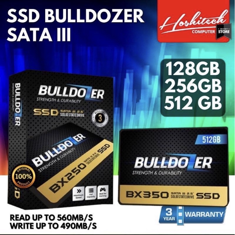 SSD Bulldozer 128GB 256GB 512GB SSD 1TB speed 550 mbps